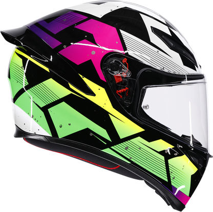 AGV K1 S Helmet - Punkpulse - Black/Purple/Lime - 2XL 2118394018-071-XXL