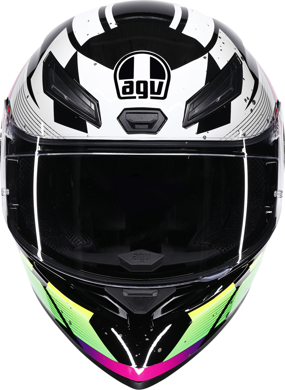 AGV K1 S Helmet - Punkpulse - Black/Purple/Lime - Large 2118394018-071-L