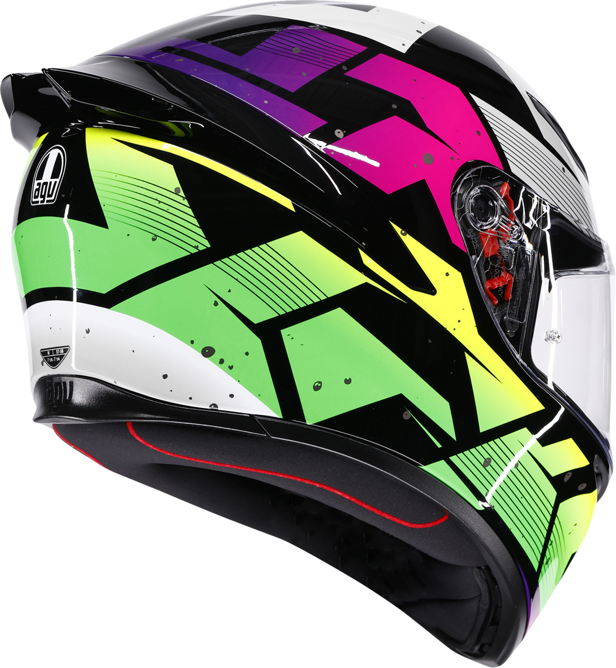 AGV K1 S Helmet - Punkpulse - Black/Purple/Lime - 2XL 2118394018-071-XXL