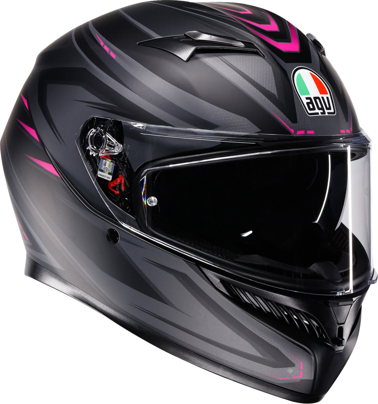 AGV K3 Helmet - Syth - Matte Black/Pink - Medium 2118381004-025-M