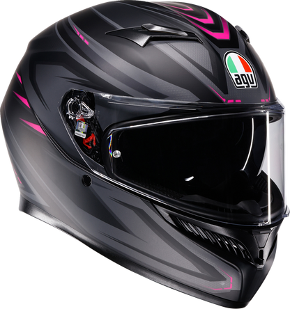 AGV K3 Helmet - Syth - Matte Black/Pink - Medium 2118381004-025-M