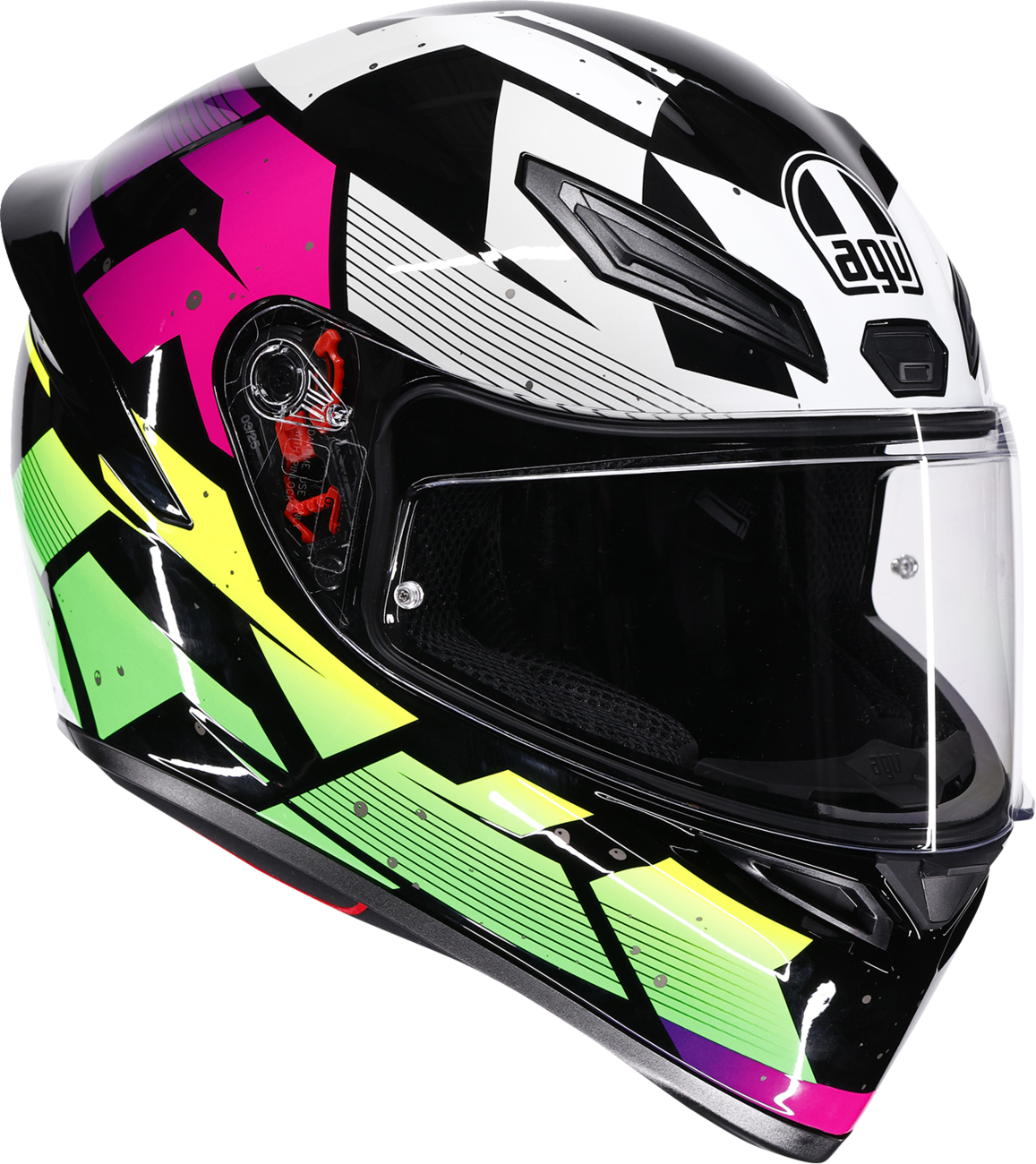 AGV K1 S Helmet - Punkpulse - Black/Purple/Lime - Medium 2118394018-071-M