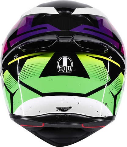 AGV K1 S Helmet - Punkpulse - Black/Purple/Lime - Medium 2118394018-071-M