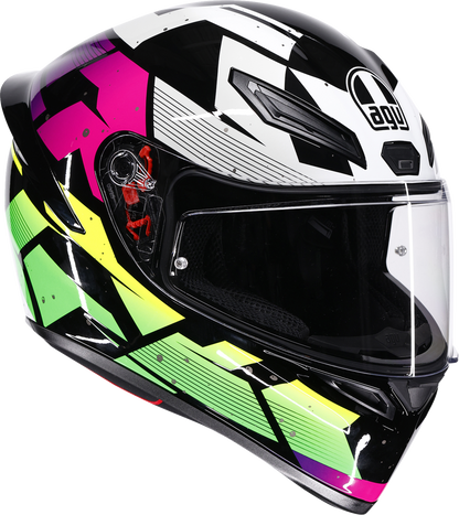 AGV K1 S Helmet - Punkpulse - Black/Purple/Lime - XL 2118394018-071-XL