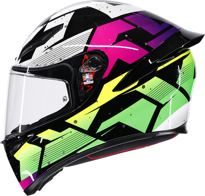 AGV K1 S Helmet - Punkpulse - Black/Purple/Lime - Medium 2118394018-071-M
