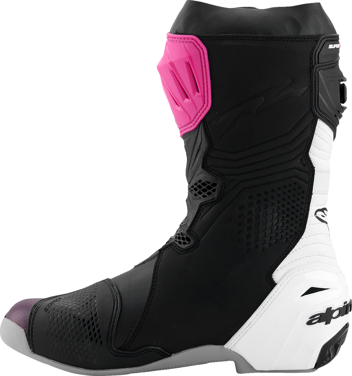 ALPINESTARS Supertech R Boots - Black/Magenta/White/Yellow - US 9.5 / EU 44 2220021-1634- 44