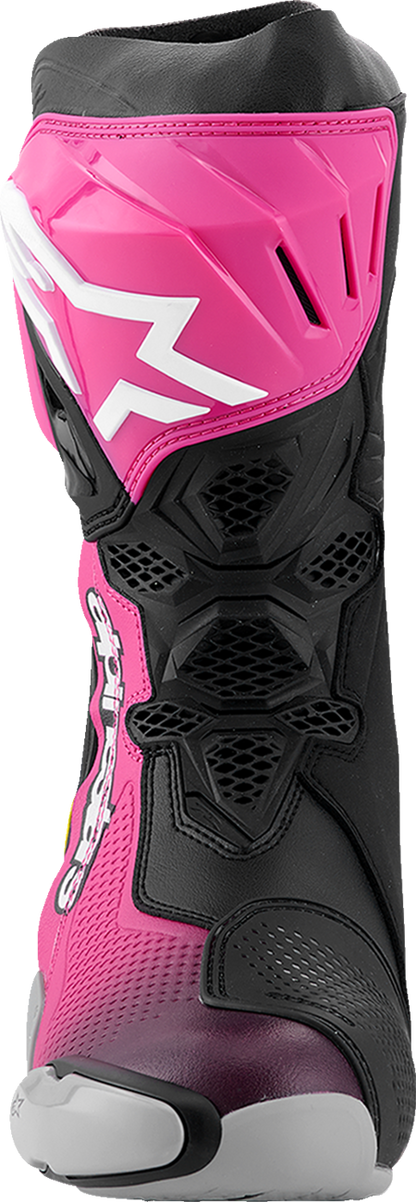 ALPINESTARS Supertech R Boots - Black/Magenta/White/Yellow - US 9.5 / EU 44 2220021-1634- 44