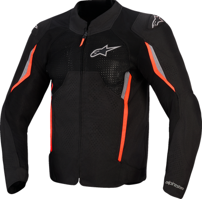 ALPINESTARS AST v3 Air Jacket - Black/Dark Gray/Red Fluo - Large 3300426-1051-L