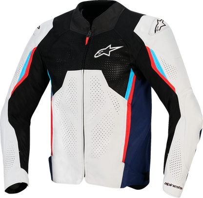 ALPINESTARS AST v3 Air Jacket - Silver/Deep Blue/Bright Red - 2XL 3300426-1621-2XL