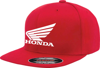FACTORY EFFEX Honda Big Wing Hat - Red - Small/Medium 29-86310