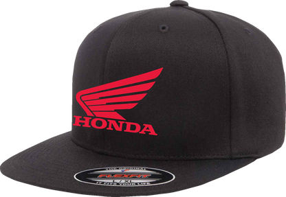 FACTORY EFFEX Honda Big Wing Hat - Black - Large/XL 29-86316