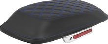 SADDLEMEN Saddlebag Lid Covers - Lattice - Blue Stitch - FLH/FLT '14-'25 L870-14-18401