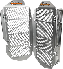 MOOSE OFFROAD Radiator Guards - Silver - Kawasaki 12-8024