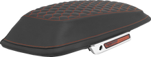 SADDLEMEN Saddlebag Lid Covers - Honeycomb - Red Stitch - FLT/FLH '14-'25 L870-14-19004