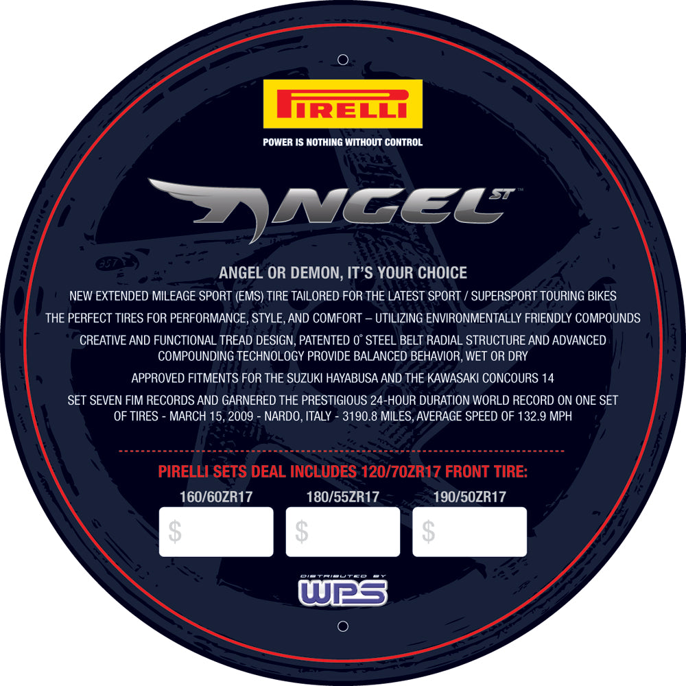 Tire Insert Display Sign Angel