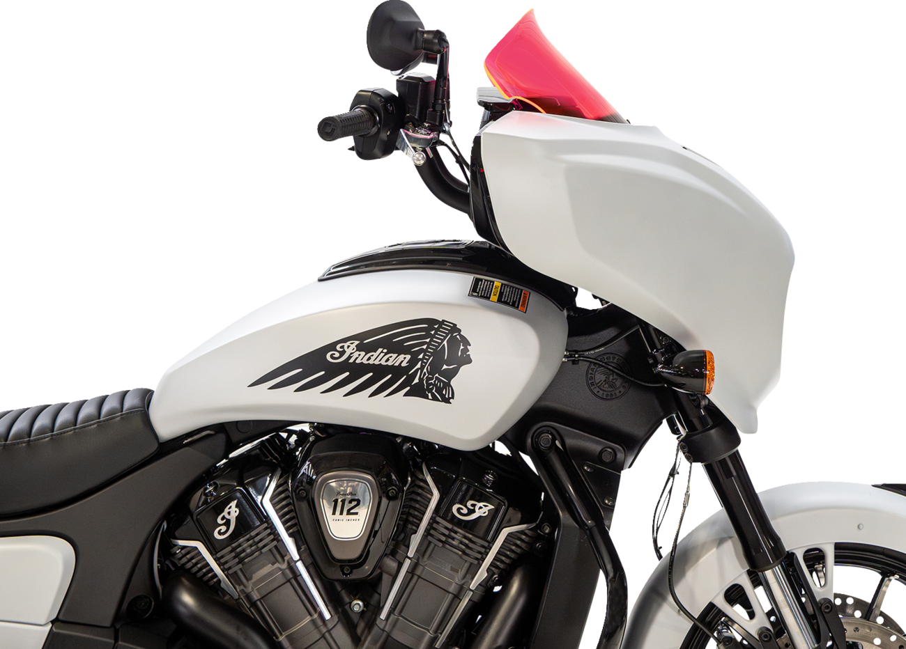 KLOCK WERKS Windshield - 9" - Pink Ice - Chieftain PowerPlus/Roadmaster PowerPlus KWW-04-0646