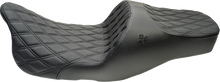 SLYFOX Chariot Seat - Black Double Diamond Stitch - Black Logo - FLH/FLT '23.5-'26 4729C