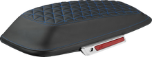 SADDLEMEN Saddlebag Lid Covers - Tri-Gripper - Blue Stitch - FLH/FLT '14-'25 L870-14-21101