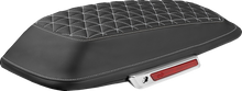 SADDLEMEN Saddlebag Lid Covers - Tri-Gripper - White Stitch - FLH/FLT '14-'25 L870-14-21106