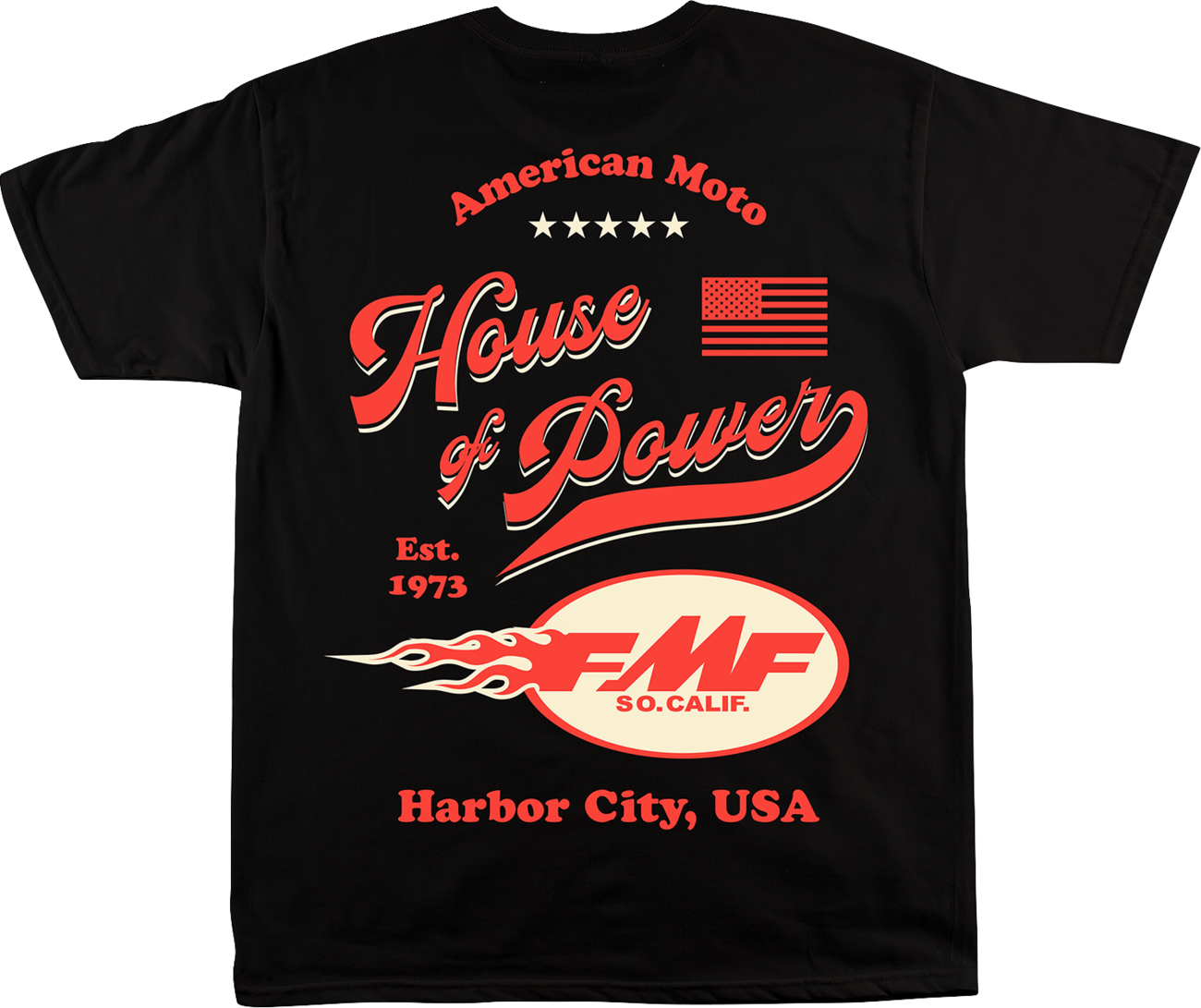 FMF 1973 T-Shirt - Black - Large SP26118902BLKL