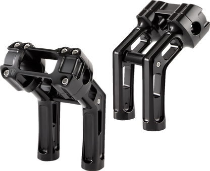 ARLEN NESS Wayback Risers - 7" - Softail - Black 520-066