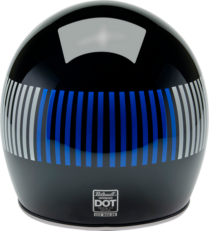 BILTWELL Gringo Helmet - Raceflow - Black/Red/White/Blue - Small 1002-5120-502