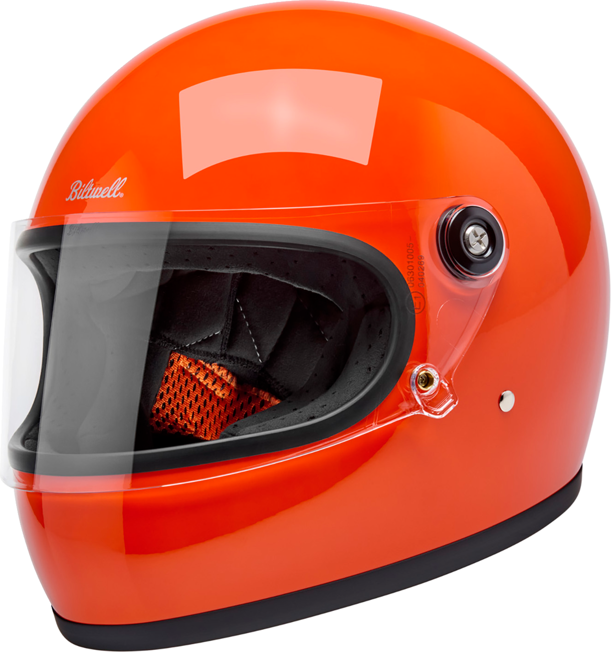 BILTWELL Gringo S Helmet - Hazard Orange - Small 1003-117-502