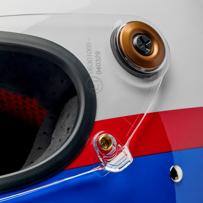 BILTWELL Gringo S Helmet - Apex - White/Red/Blue - XL 1003-5124-505