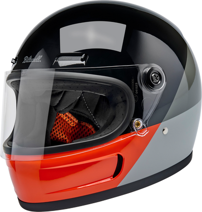 BILTWELL Gringo SV Helmet - Intersection - Black/Orange/Gray - Medium 1006-5128-503