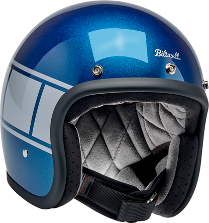 BILTWELL Bonanza Helmet - Holeshot - Metallic Blue/Silver - Medium 1001-5116-203