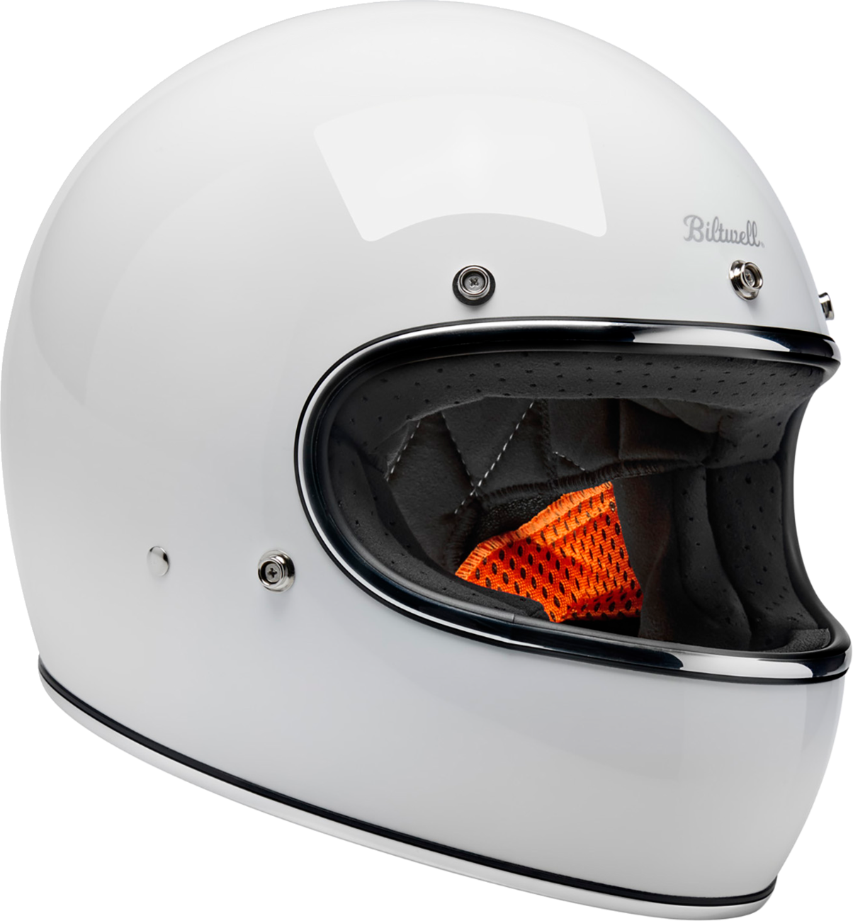 BILTWELL Gringo Helmet - Gloss White - Large 1002-1122-504