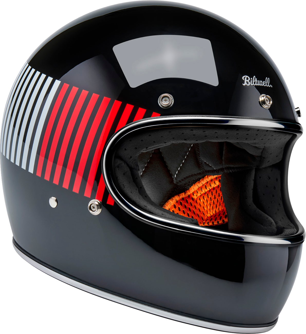BILTWELL Gringo Helmet - Raceflow - Black/Red/White/Blue - Large 1002-5120-504