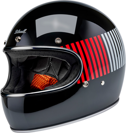 BILTWELL Gringo Helmet - Raceflow - Black/Red/White/Blue - XL 1002-5120-505