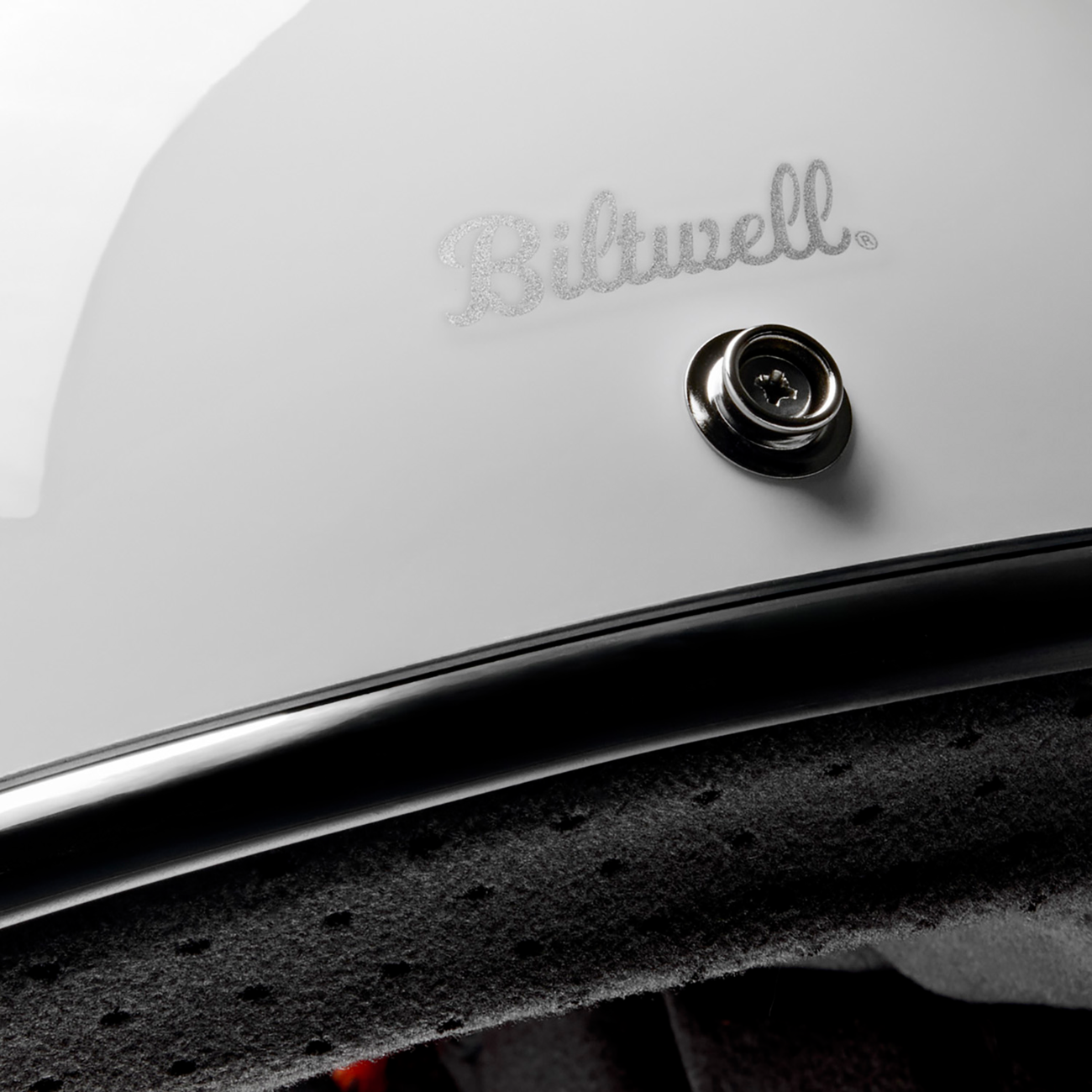 BILTWELL Gringo Helmet - Gloss White - Medium 1002-1122-503