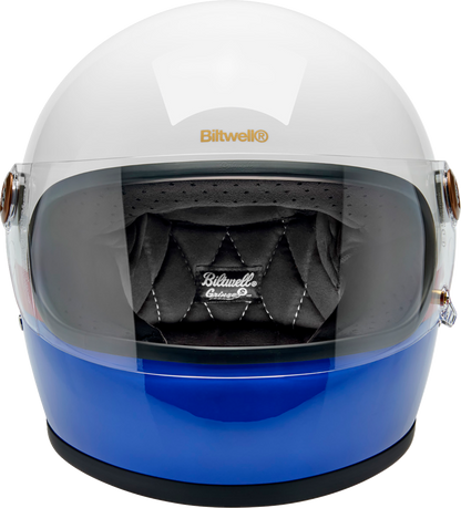 BILTWELL Gringo S Helmet - Apex - White/Red/Blue - XS 1003-5124-501