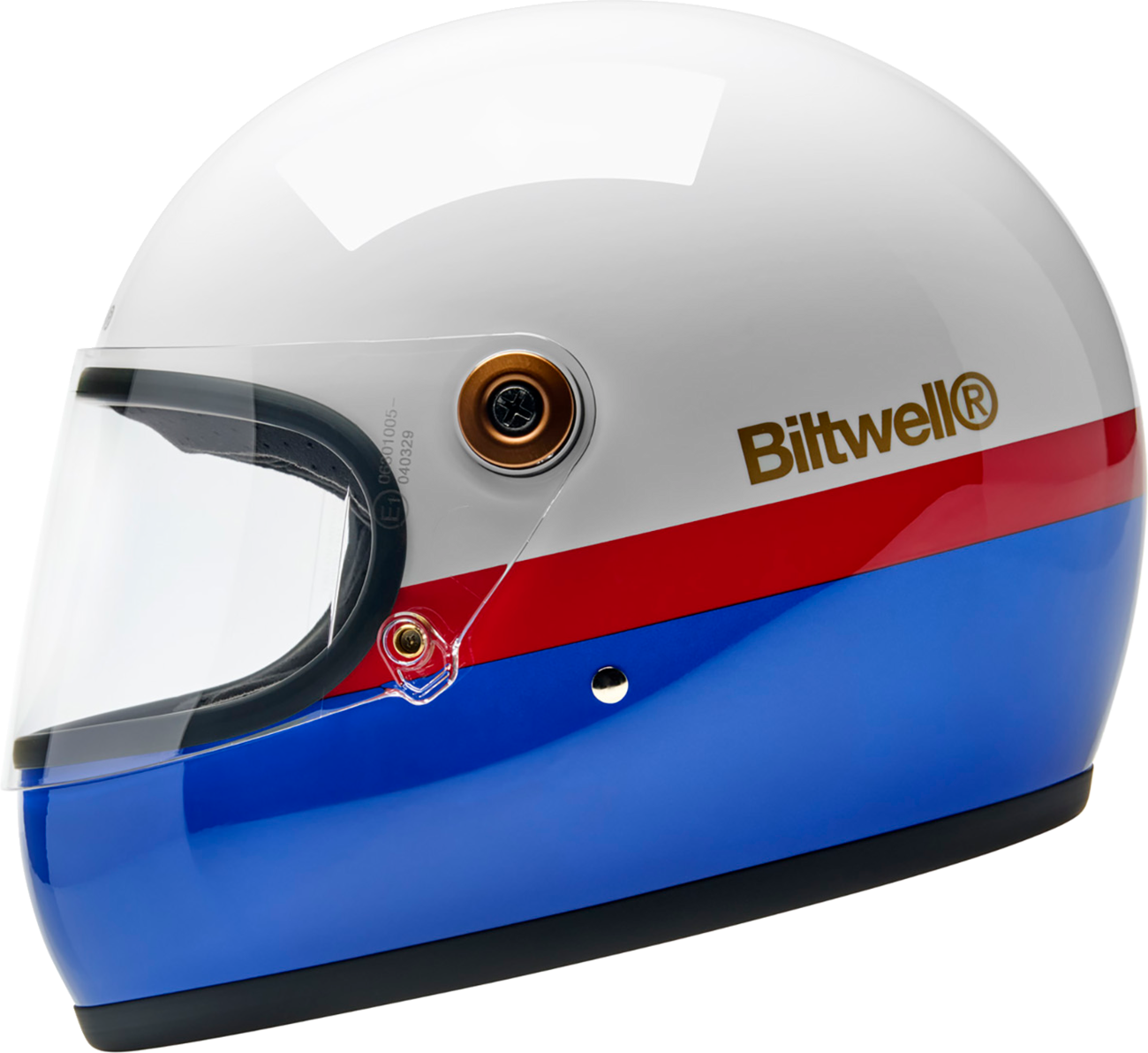 BILTWELL Gringo S Helmet - Apex - White/Red/Blue - 2XL 1003-5124-506