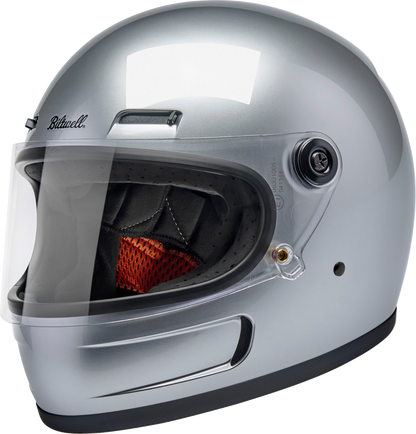 BILTWELL Gringo SV Helmet - Gloss Silver - Medium 1006-107-503