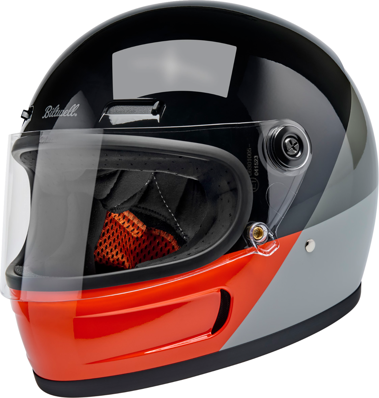 BILTWELL Gringo SV Helmet - Intersection - Black/Orange/Gray - XS 1006-5128-501