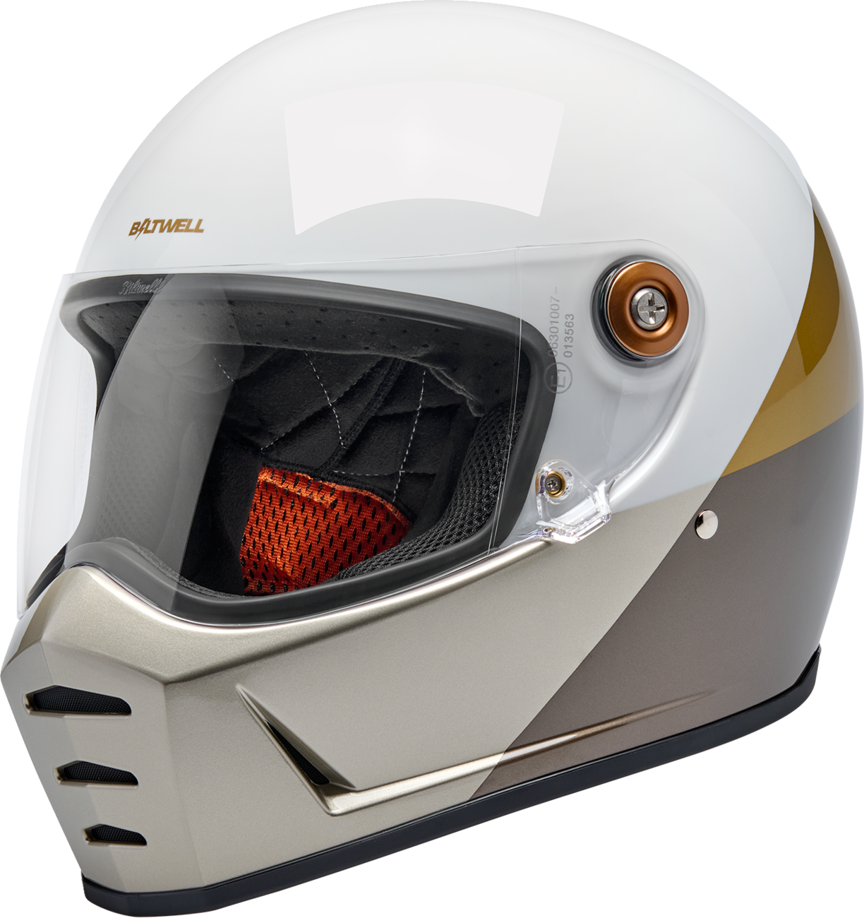 BILTWELL Lane Splitter Helmet - Intersection - Gold/Silver/Bronze - Small 1004-5129-502