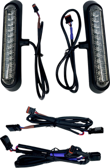 CUSTOM DYNAMICS LED Saddlebag Lights - Smoke Lens - Matte Black CD-LRST-SB-S