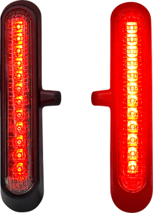 CUSTOM DYNAMICS LED Saddlebag Lights - Red Lens - Matte Black CD-LRST-SB-R