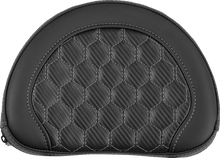 SADDLEMEN Contour Sissy Bar Pad - Honeycomb - Gray Stitch - Universal 051319002