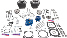 S&S CYCLE Power Package - Oil Cooled - 496 Gear Drive - Black Granite w/Highlight - M8 310-1391A