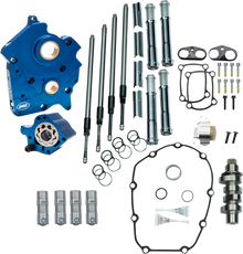 S&S CYCLE Cam Chest Kit - Oil Cooled - Chain Drive - 465 Cam - Chrome Pushrod Tubes - M8 310-1003C
