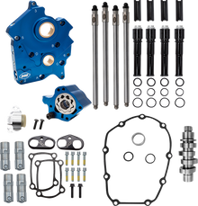 S&S CYCLE Cam Chest Kit - Oil Cooled - Chain Drive - 496 Cam - Black Pushrod Tubes - M8 310-1379A