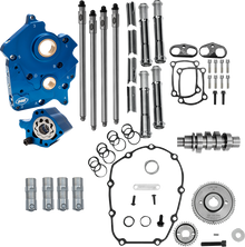 S&S CYCLE Cam Chest Kit - Oil Cooled - Gear Drive - 496 Cam - Chrome Pushrod Tubes - M8 310-1382A