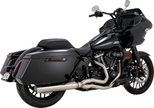 VANCE & HINES 2-into-1 Gaslighter Exhaust System with Heat Shields - M8 Touring - Brushed 27346