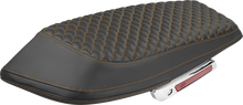 SADDLEMEN Saddlebag Lid Covers - Dragon Scale - Orange Stitch - FLH/FLT '23-'25 L870-23-20903