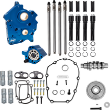 S&S CYCLE Cam Chest Kit - Water Cooled - Gear Drive - 496 Cam - Black Pushrod Tubes - M8 310-1387A