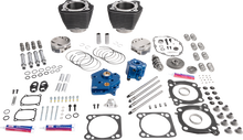 S&S CYCLE Power Package - Water Cooled - 496 Gear Drive - Wrinkle Black w/Highlight - M8 310-1403A